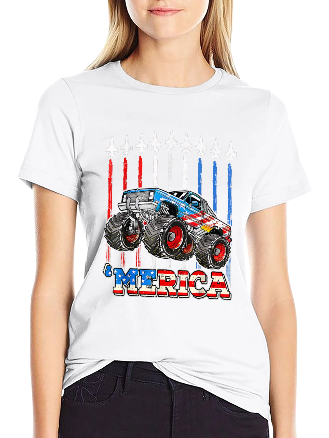 Patriotic Monster Truck T-Shirt