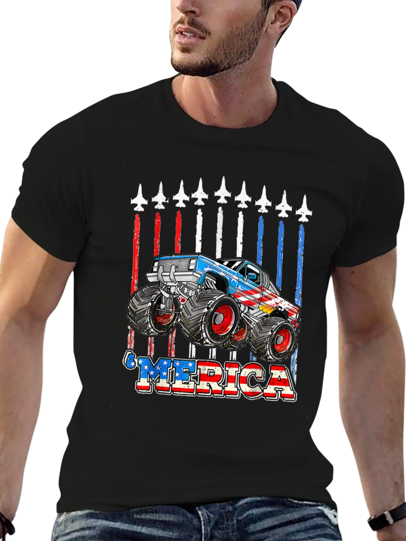 Patriotic Monster Truck T-Shirt