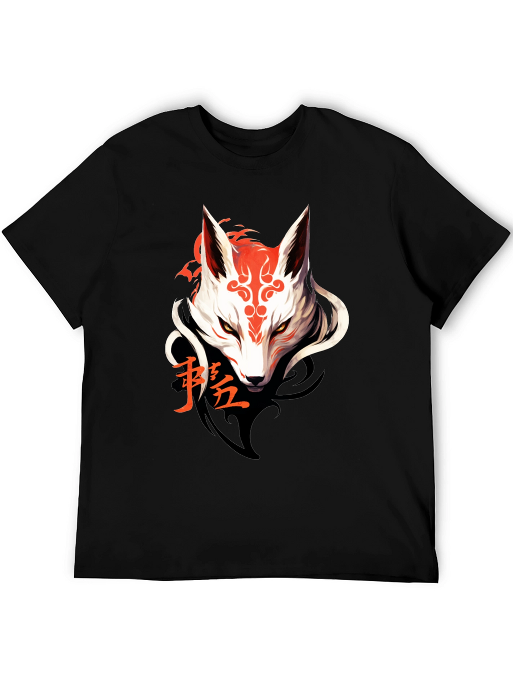 Mystic Fox Graphic Tee - Sleek Black T-Shirt