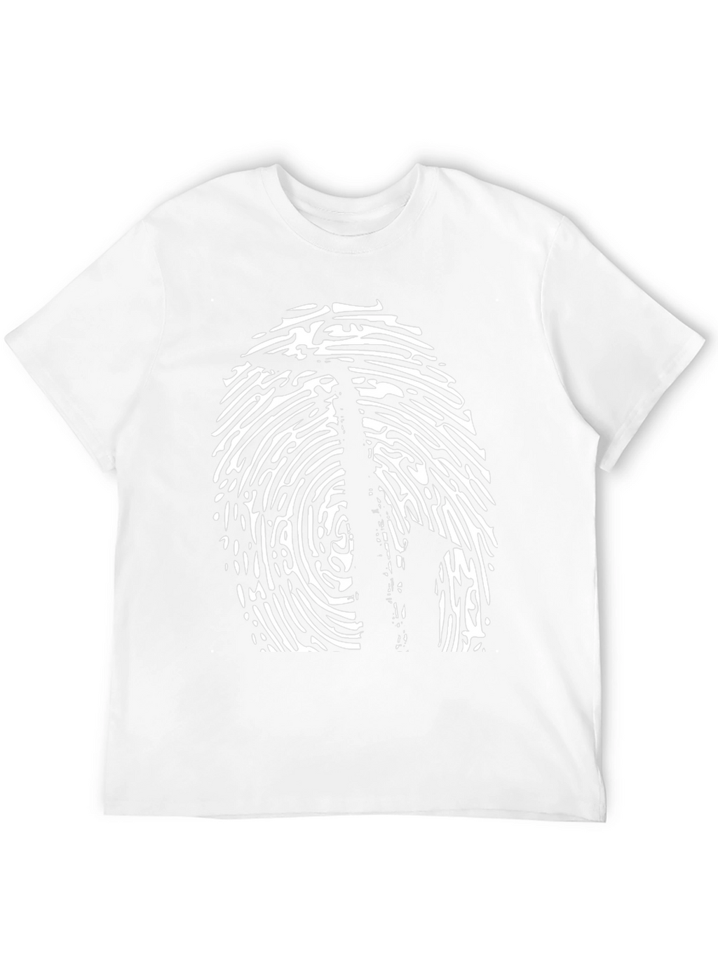 Saxophone Fingerprint Graphic Tee - Black