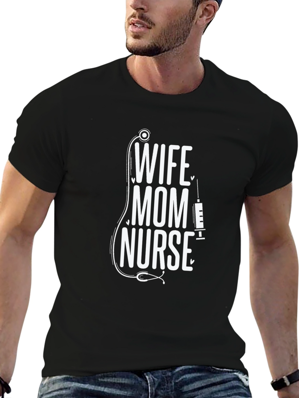 Wife Mom Nurse Graphic Tee