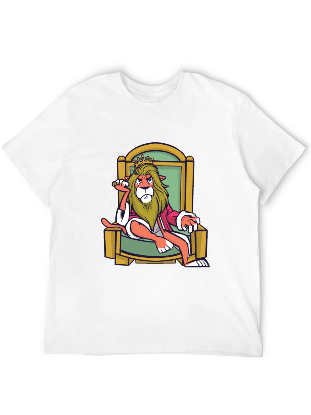 King Lion Graphic T-Shirt - Black