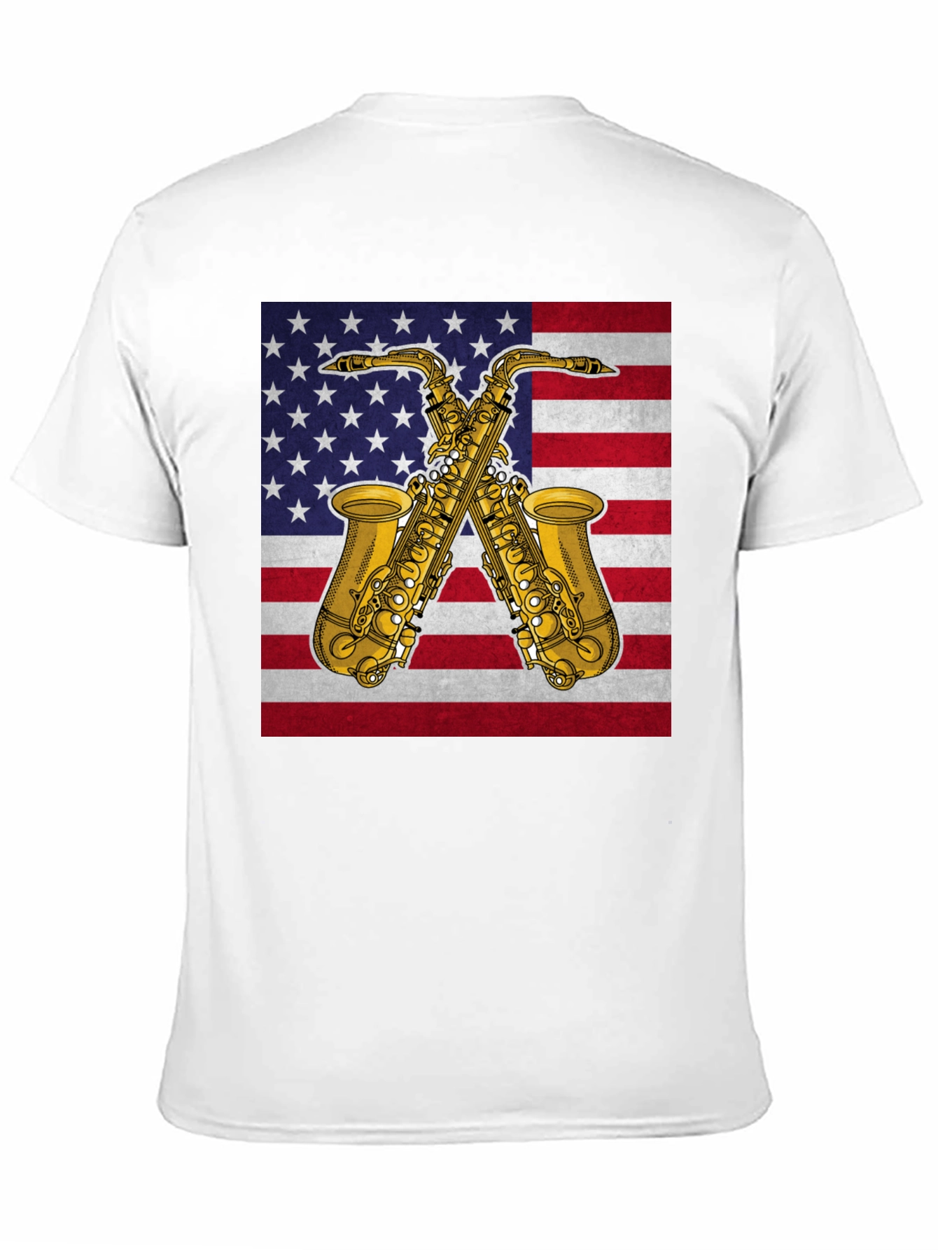 American Saxophone T-Shirt - Patriotic Music Tee
