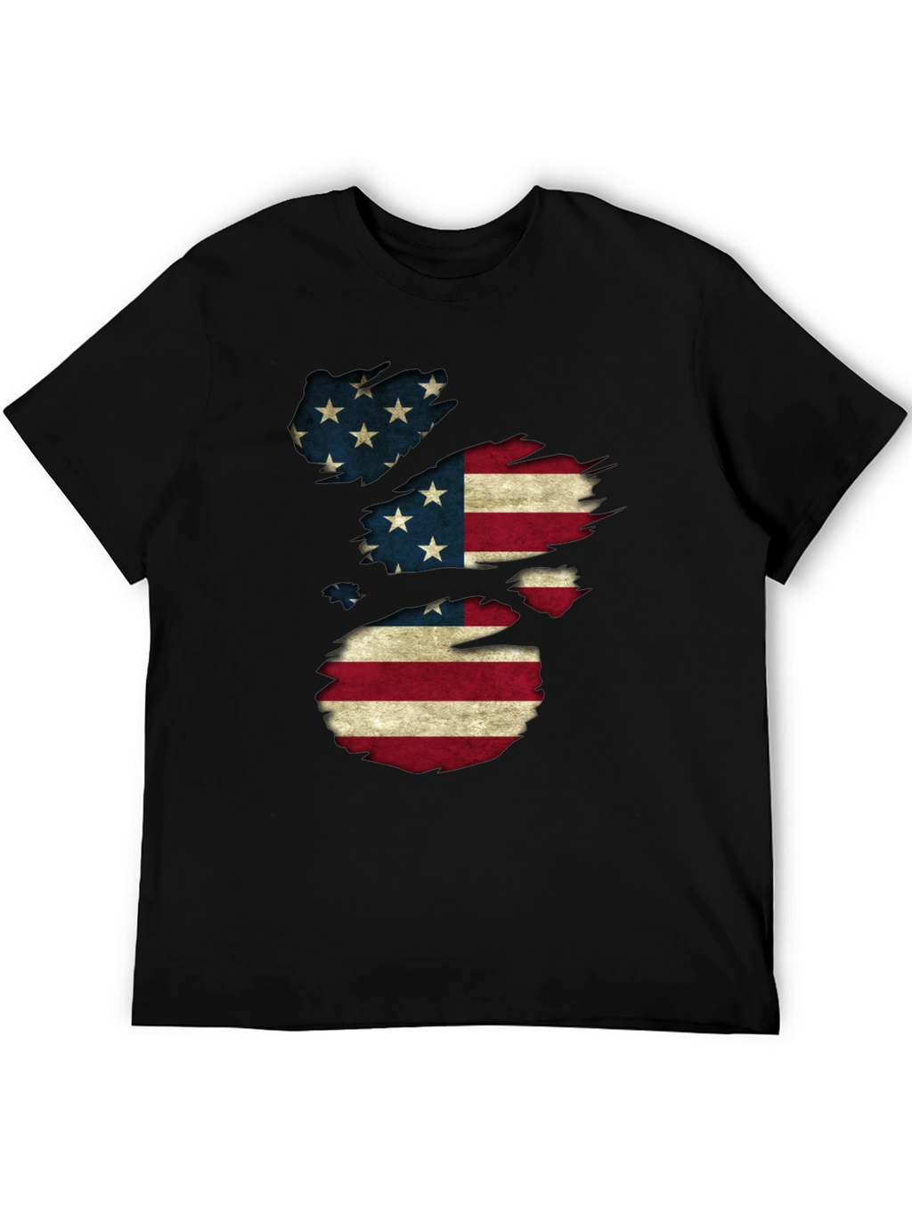 American Flag Distressed T-Shirt Patriotic USA Pride