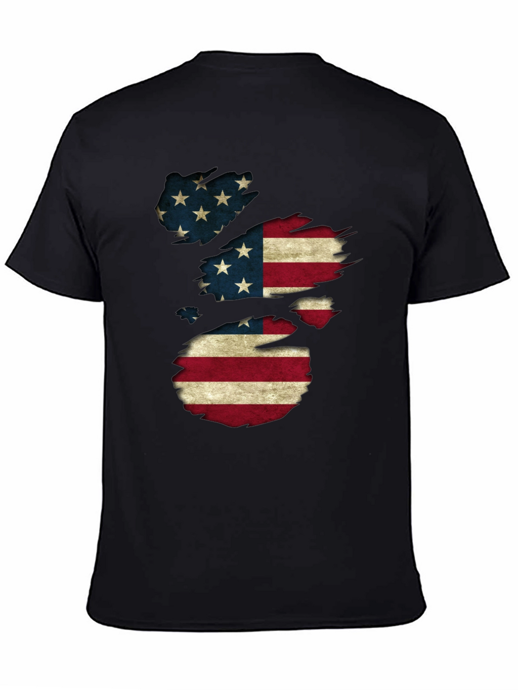 American Flag Distressed T-Shirt Patriotic USA Pride