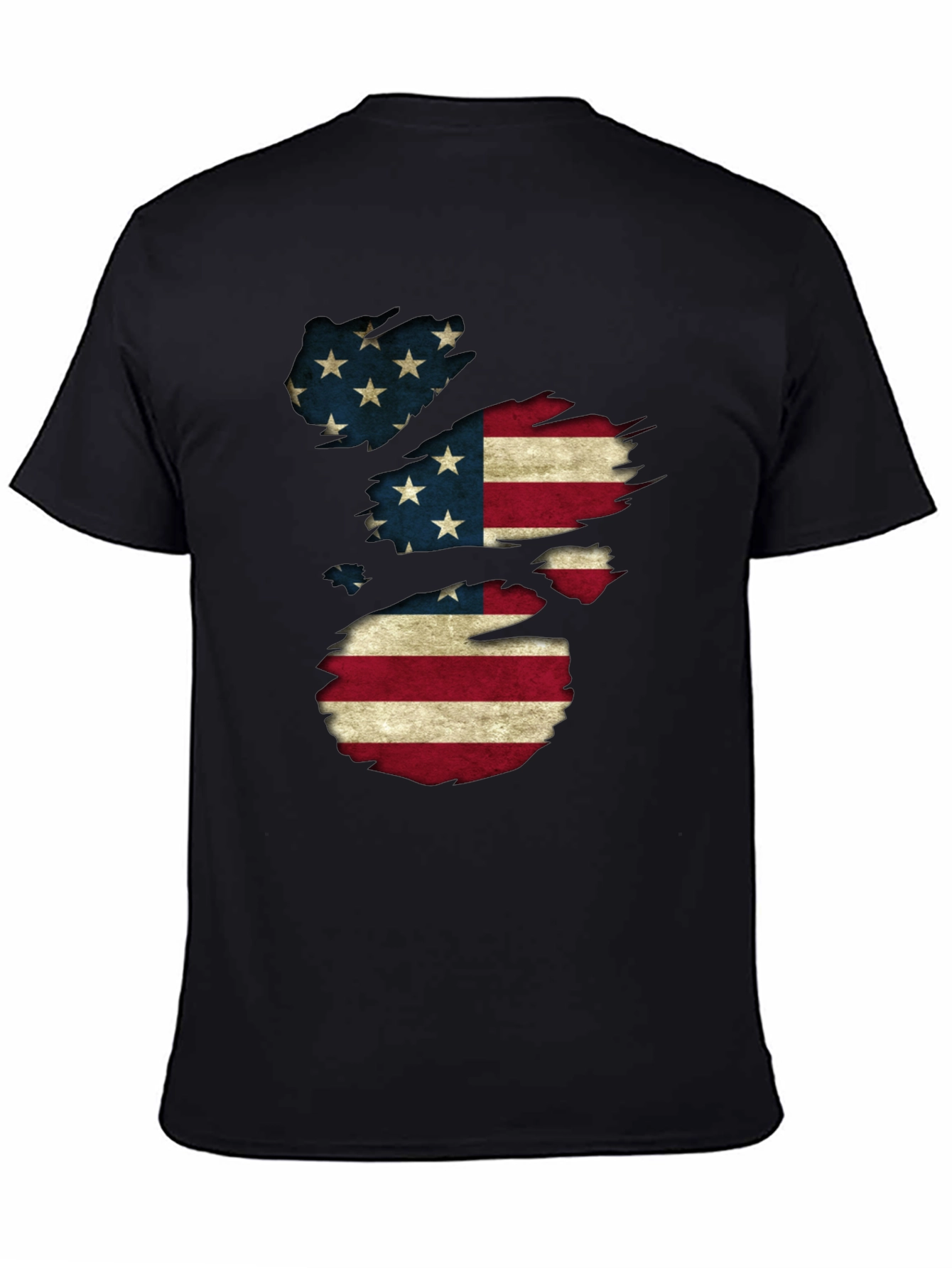 American Flag Distressed T-Shirt Patriotic USA Pride