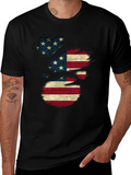 American Flag Distressed T-Shirt Patriotic USA Pride