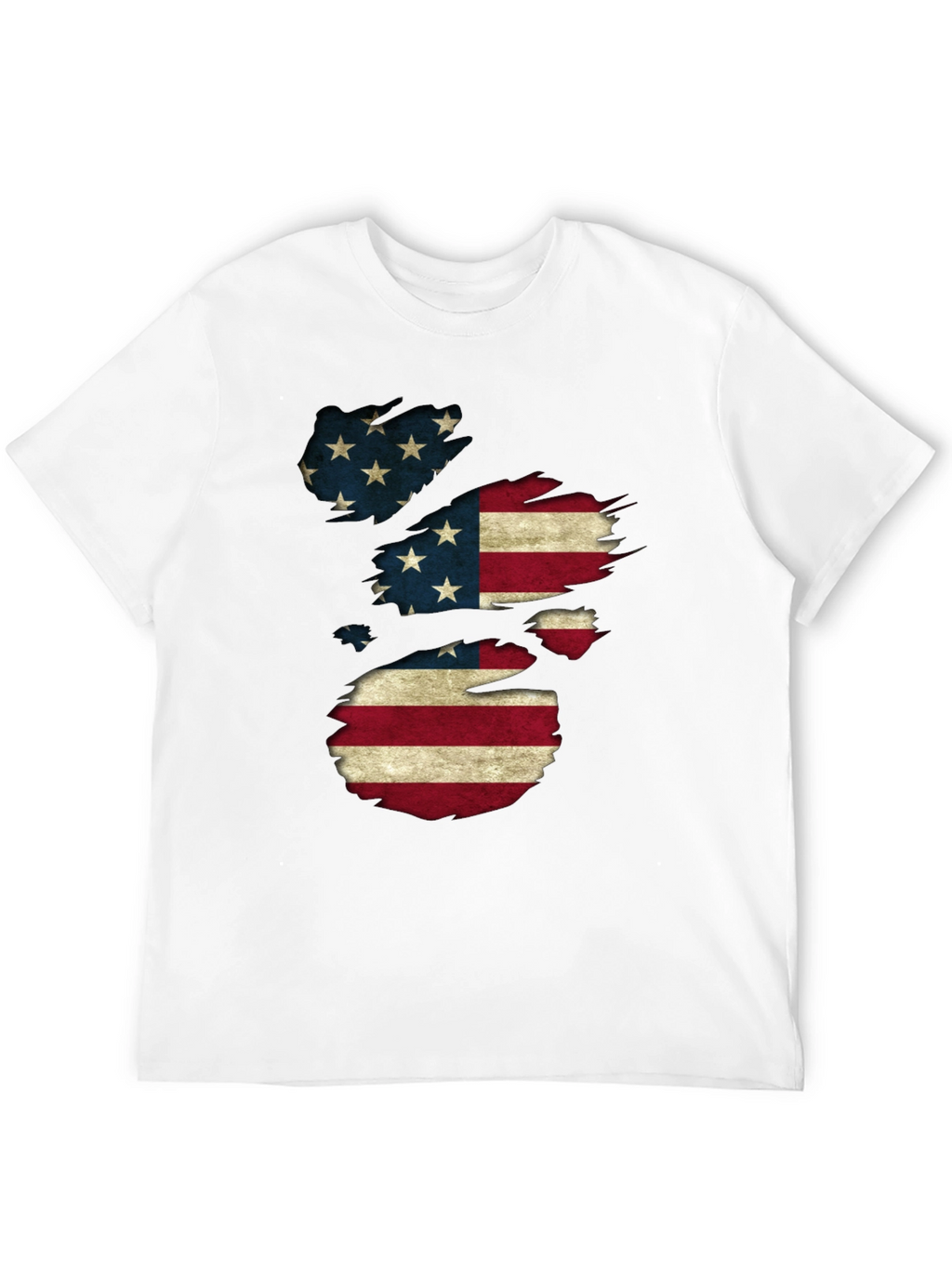 American Flag Distressed T-Shirt Patriotic USA Pride