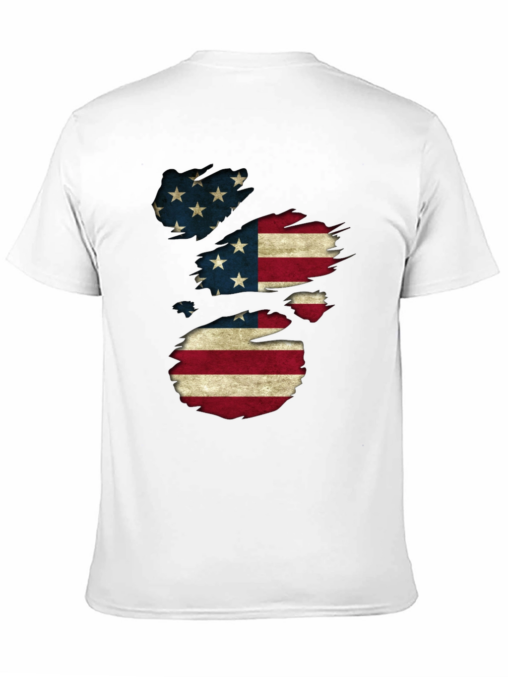American Flag Distressed T-Shirt Patriotic USA Pride