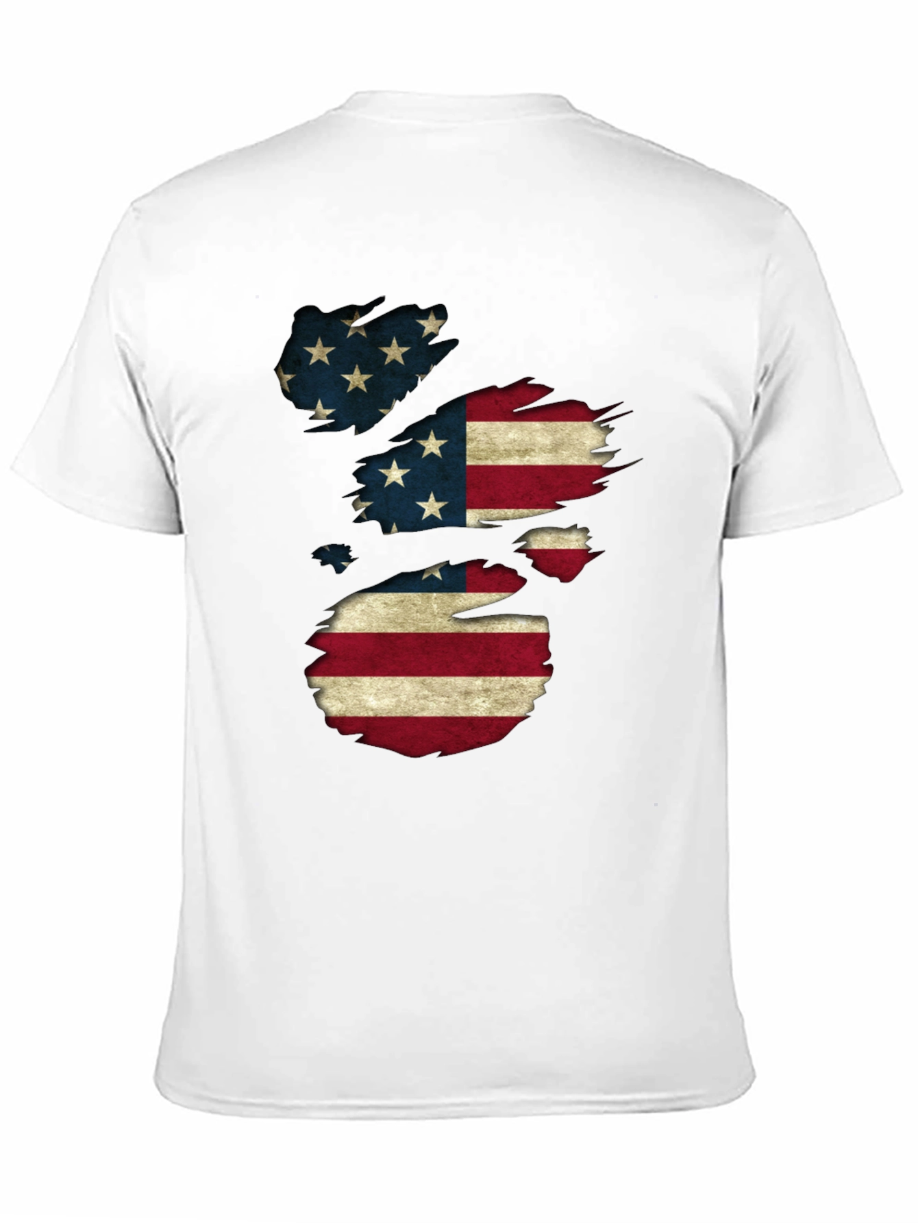 American Flag Distressed T-Shirt Patriotic USA Pride