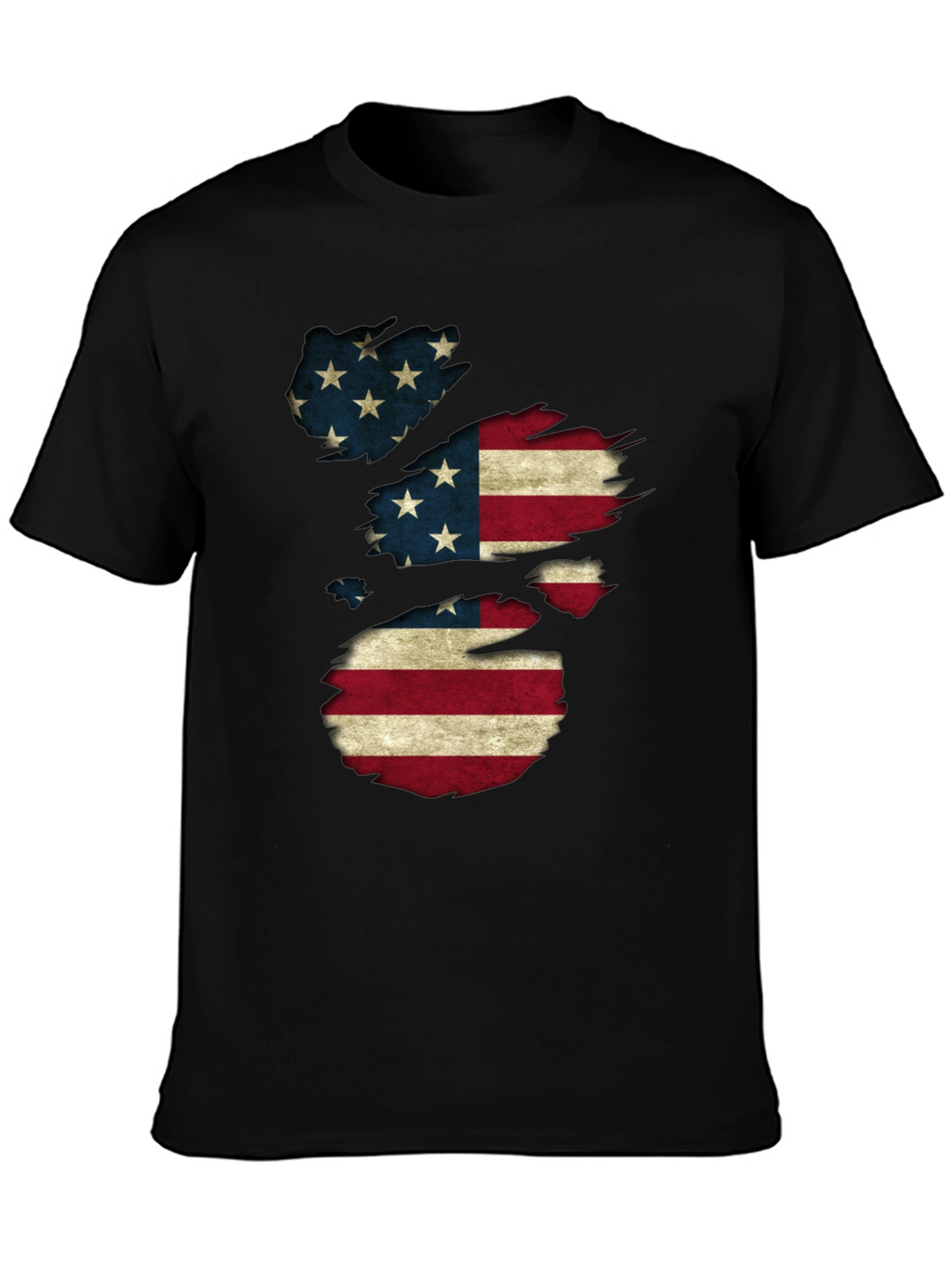 American Flag Distressed T-Shirt Patriotic USA Pride