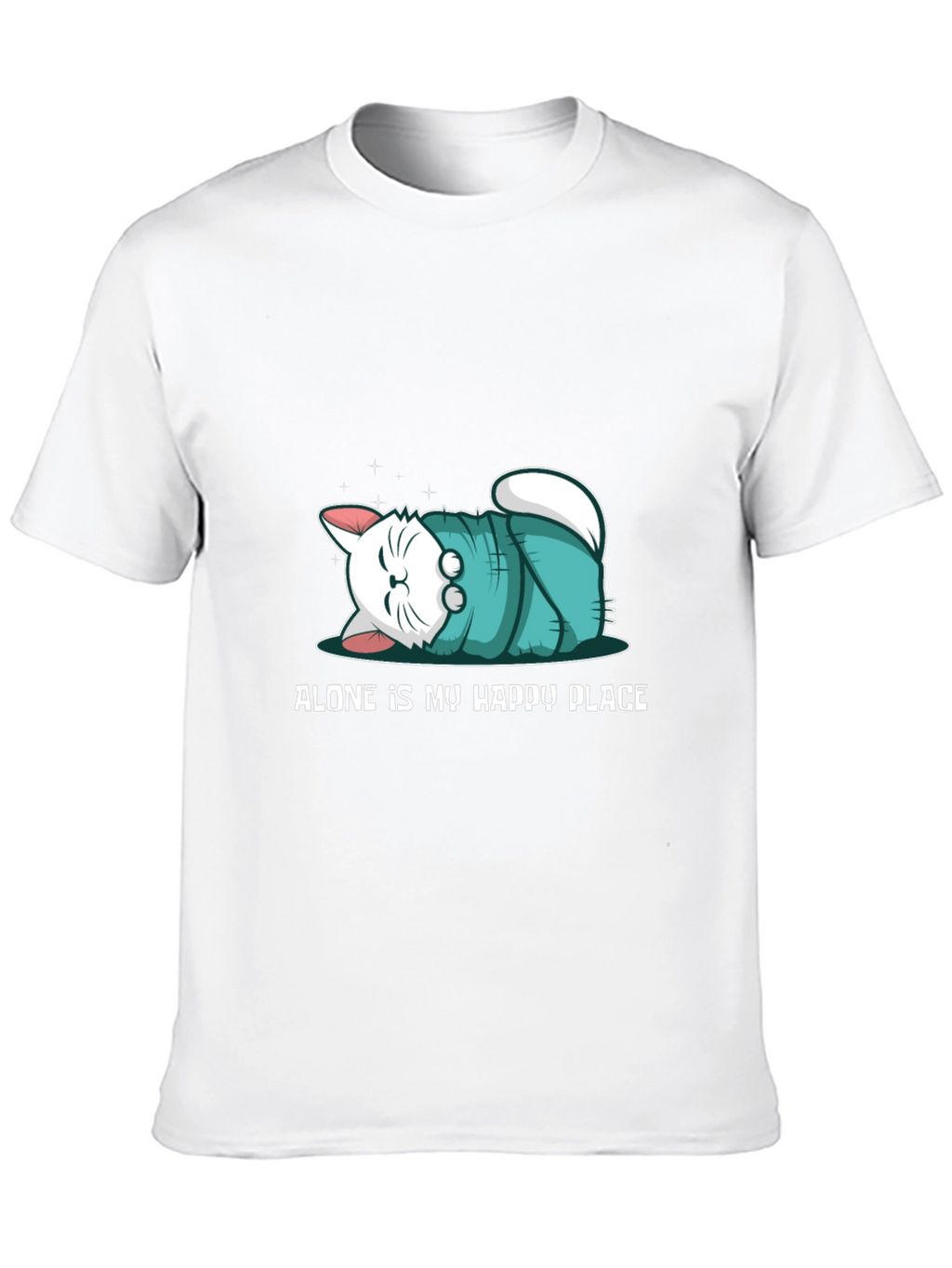 Alone Is My Happy Place Black T-Shirt
