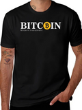 Bitcoin Modern Investment Black T-Shirt