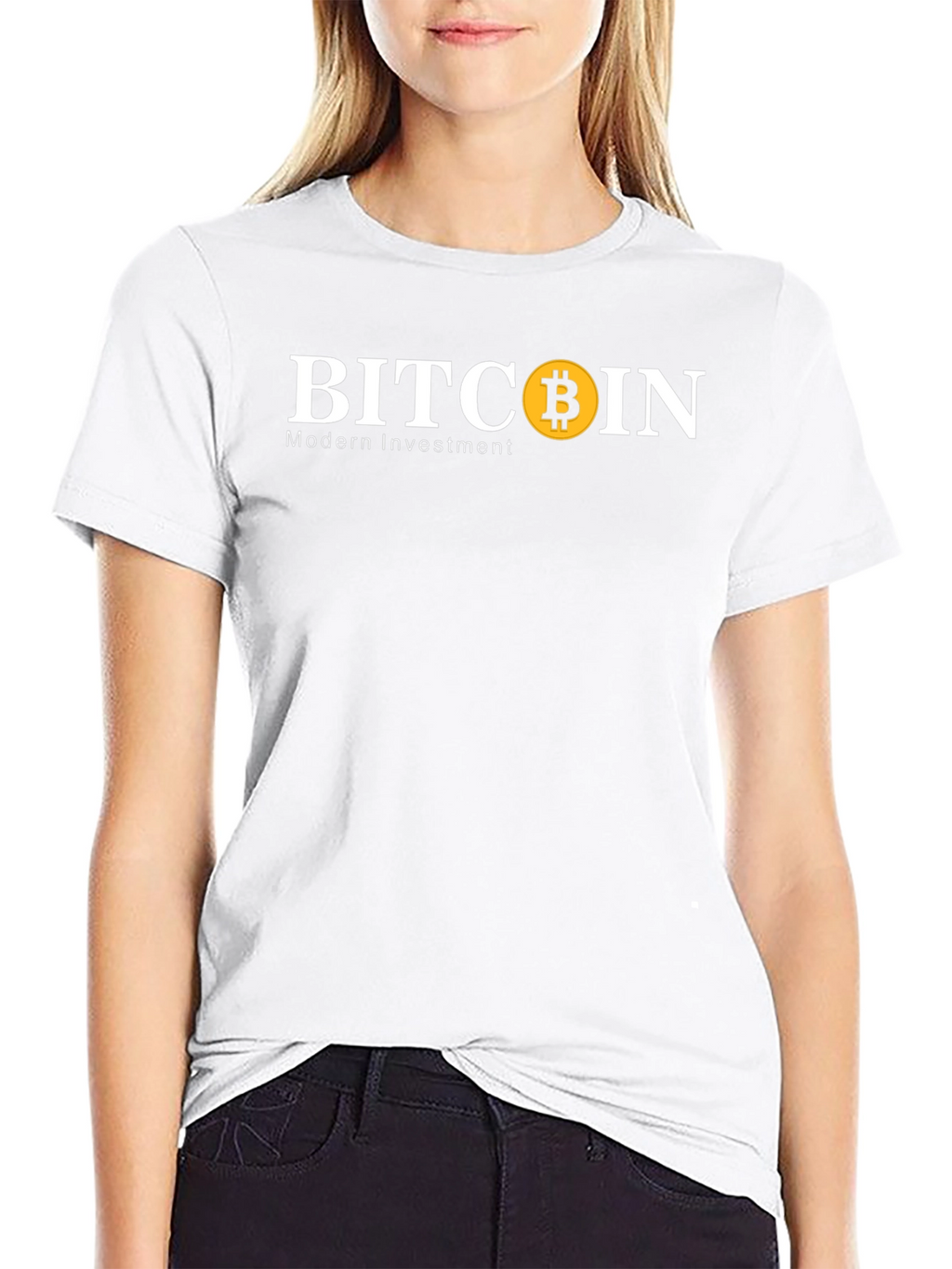 Bitcoin Modern Investment Black T-Shirt