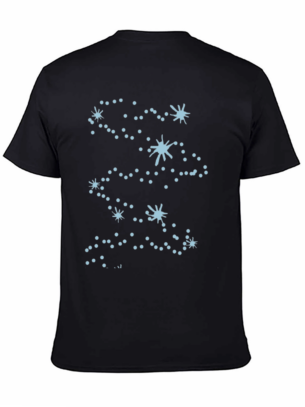 Constellation Graphic Tee - Black Cotton Blend