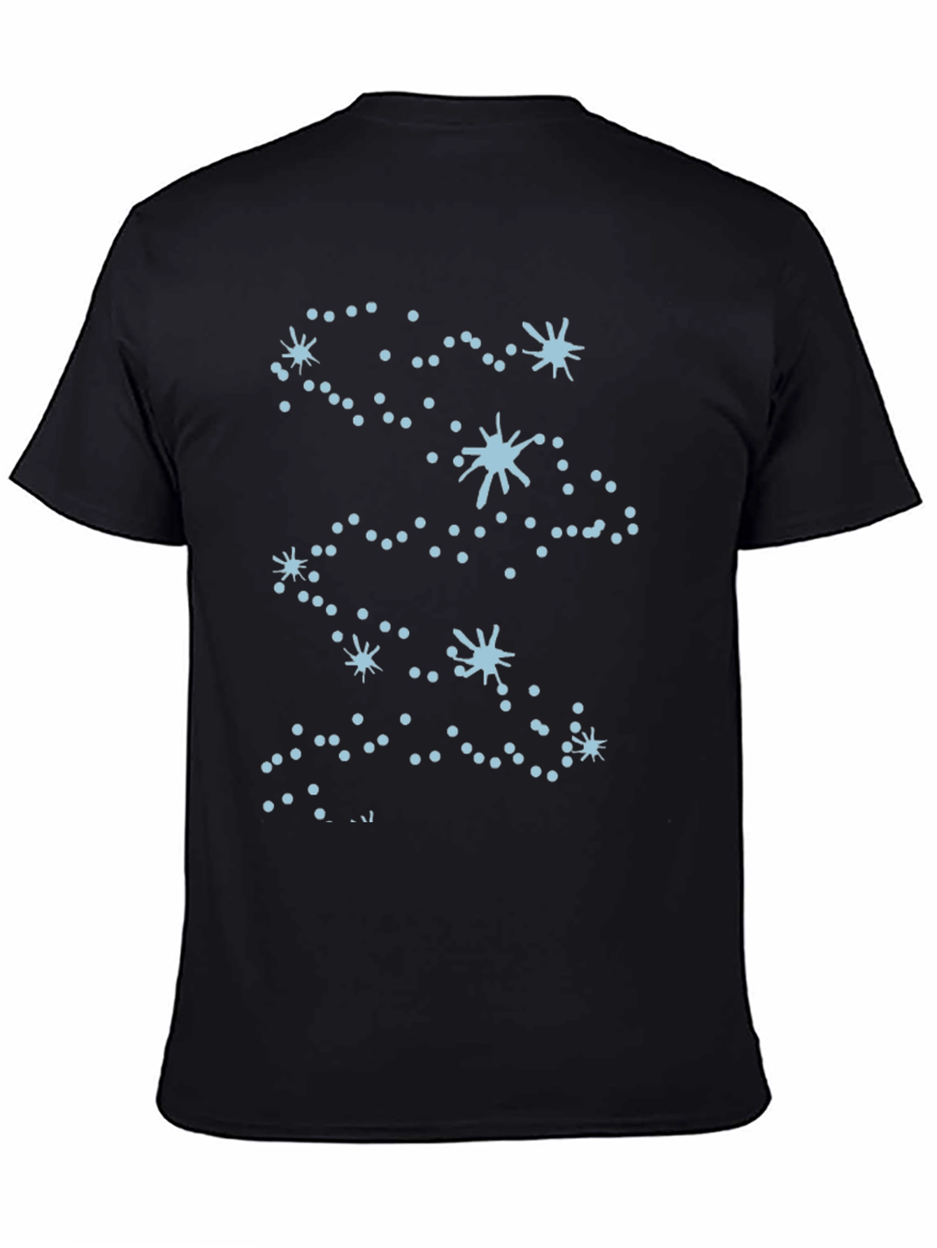 Constellation Graphic Tee - Black Cotton Blend