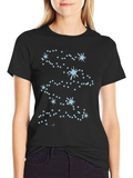 Constellation Graphic Tee - Black Cotton Blend
