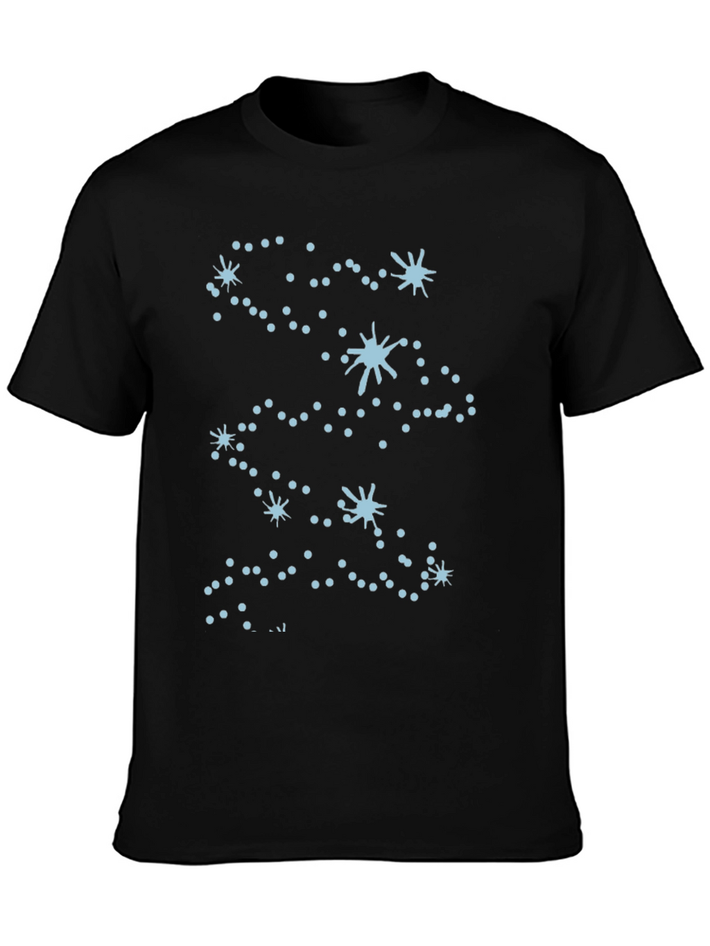Constellation Graphic Tee - Black Cotton Blend