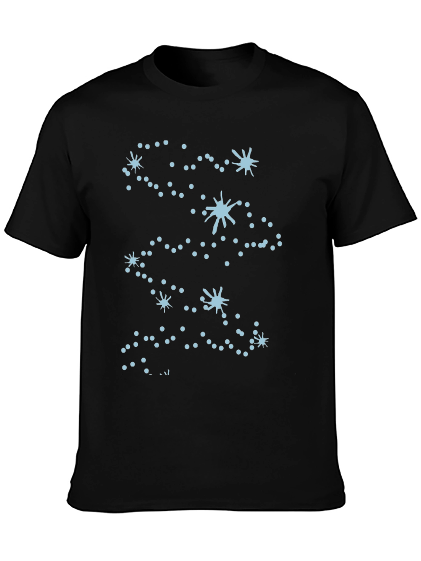Constellation Graphic Tee - Black Cotton Blend