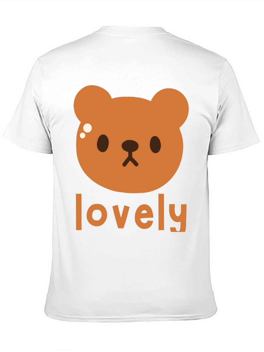 Cute Brown Bear Lovely Black T-Shirt