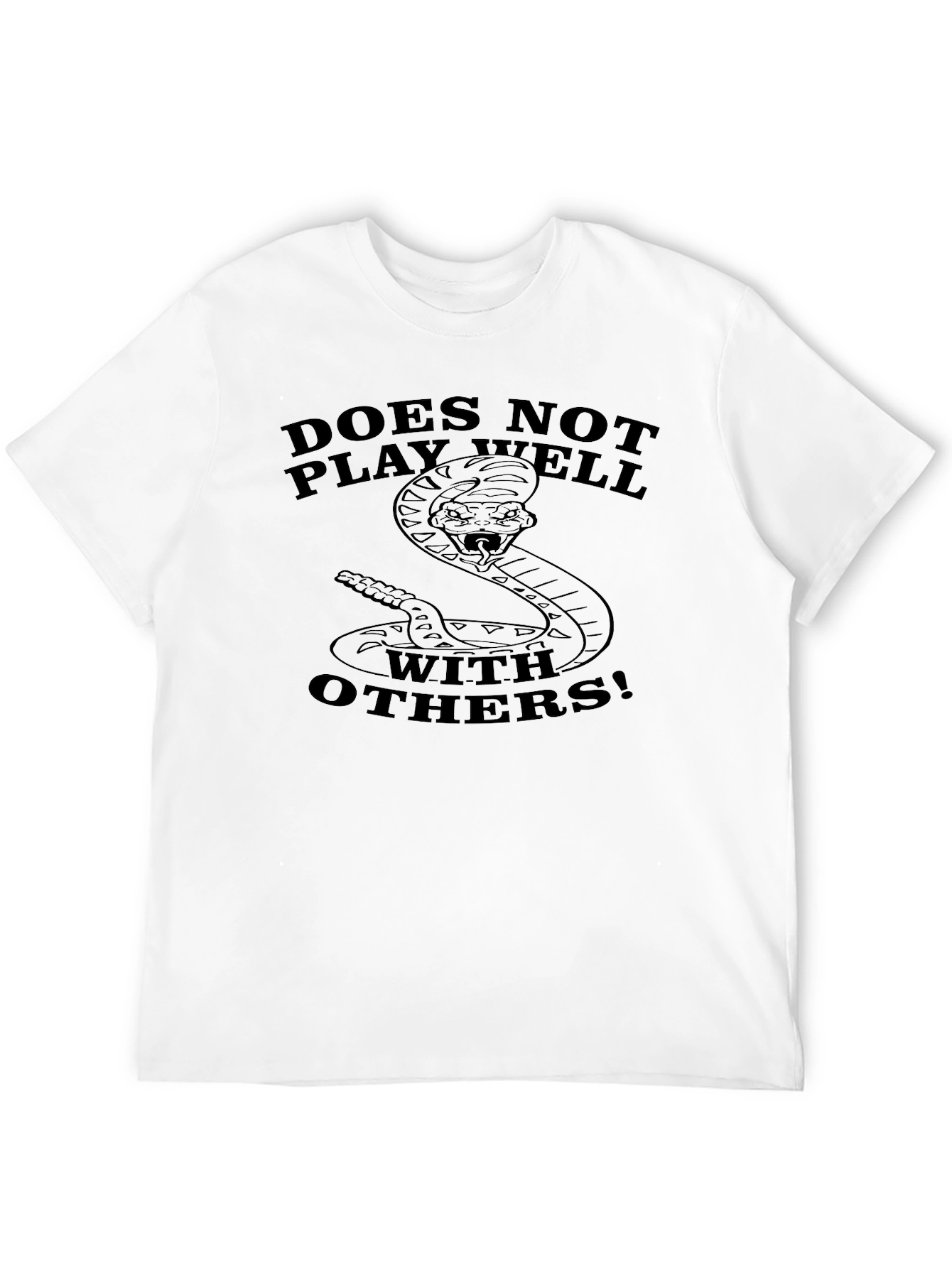 Does Not Play Well With Others Snake T-Shirt