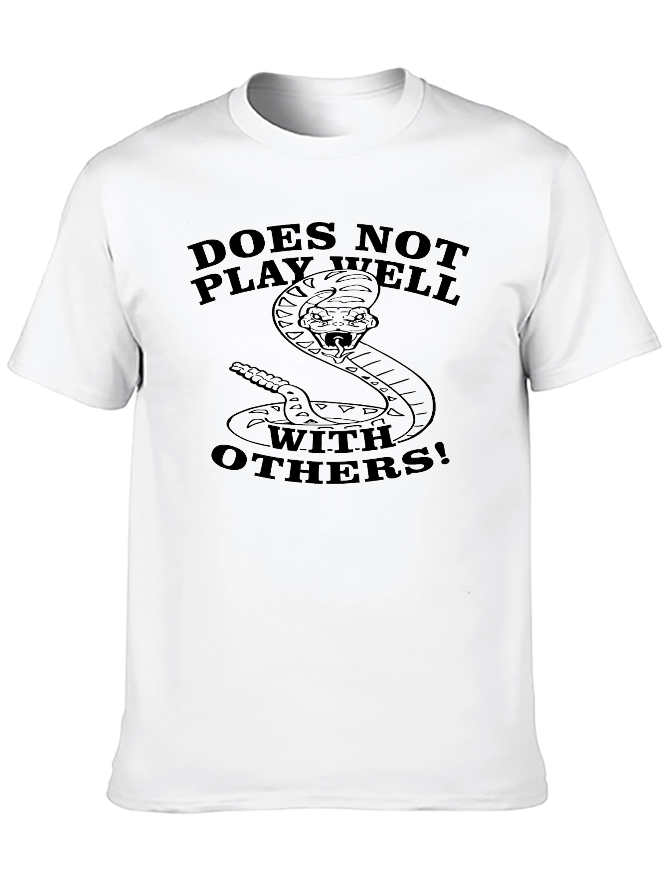 Does Not Play Well With Others Snake T-Shirt