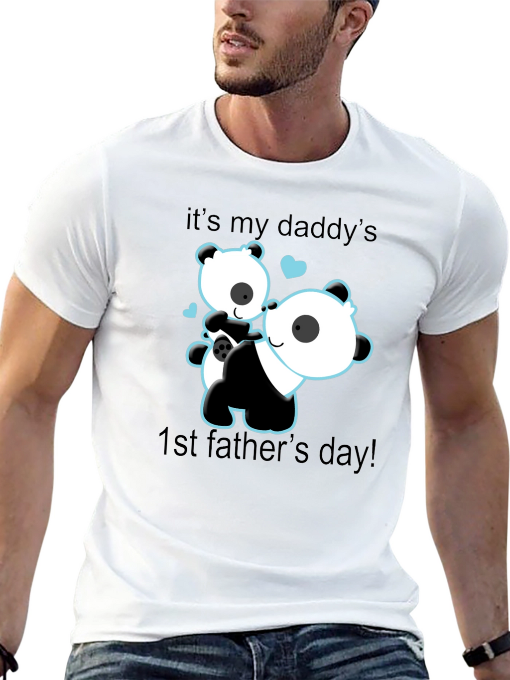 Daddys 1st Fathers Day Panda Bear T-Shirt