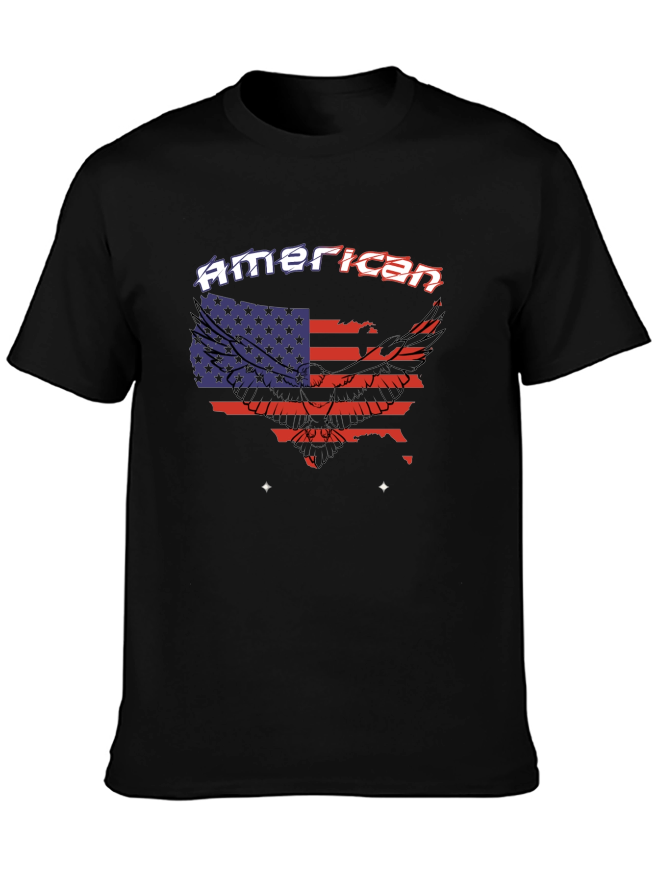 American Flag Eagle Graphic Tee