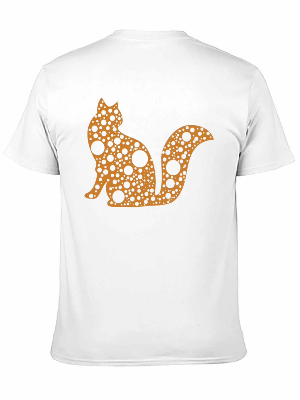 Abstract Cat T-Shirt - Black
