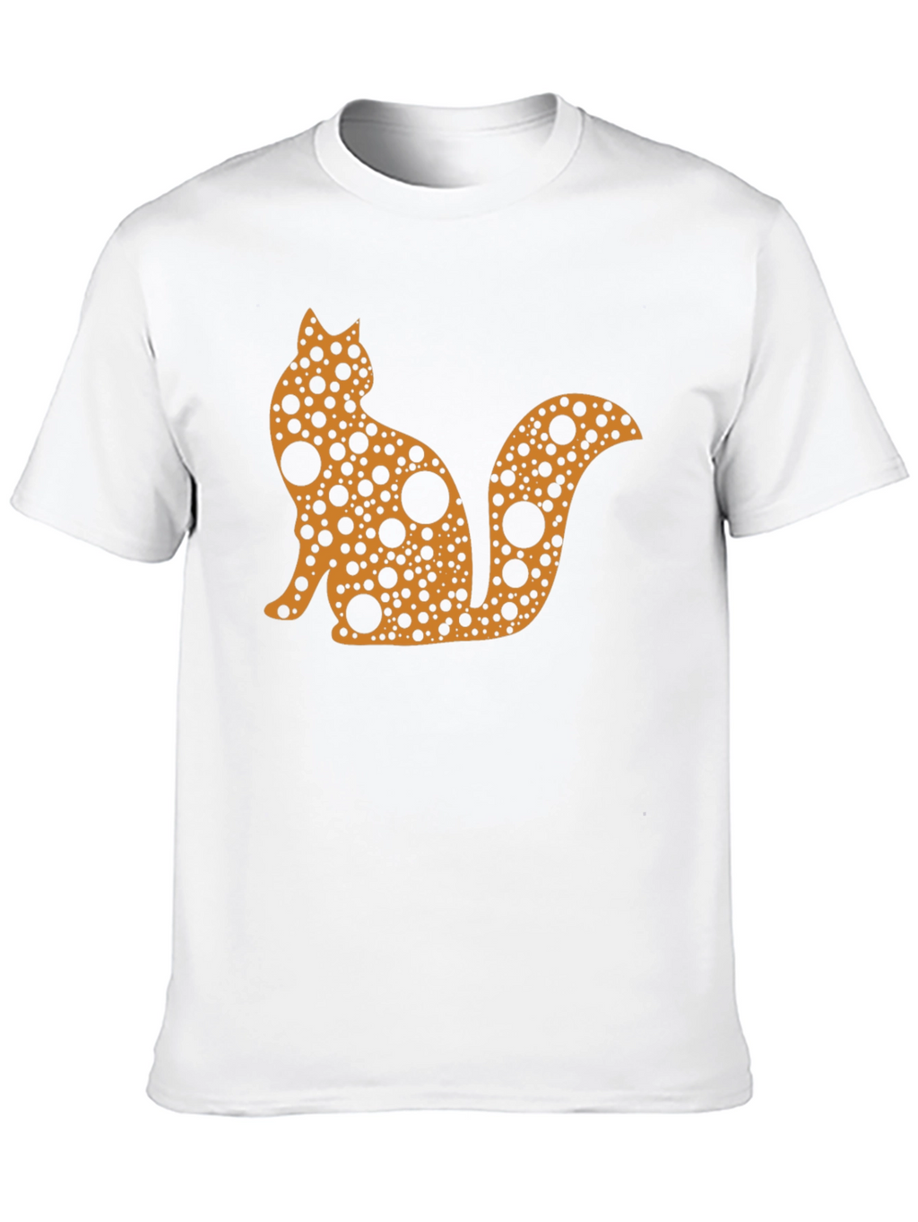 Abstract Cat T-Shirt - Black