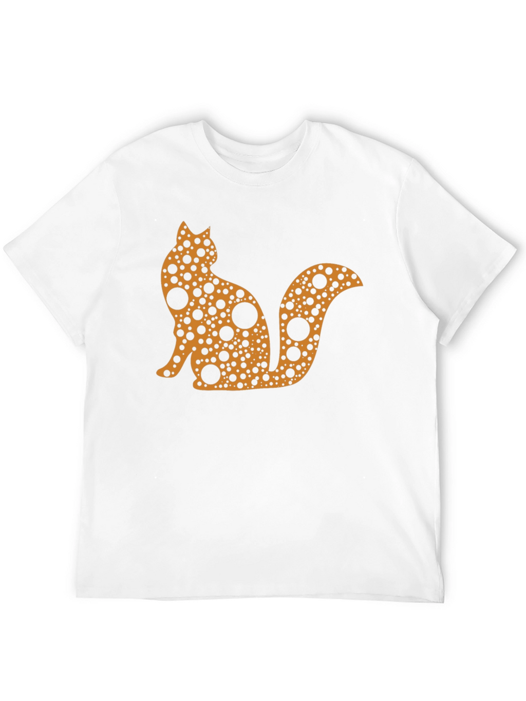 Abstract Cat T-Shirt - Black