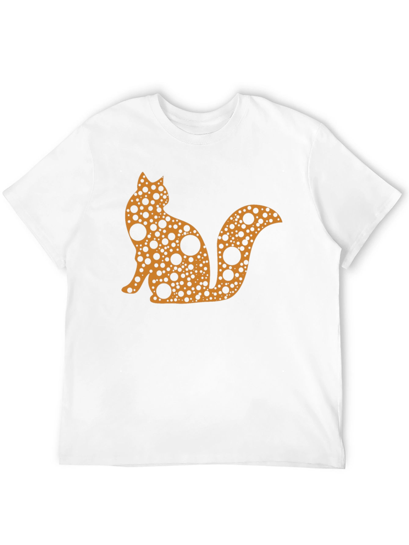 Abstract Cat T-Shirt - Black