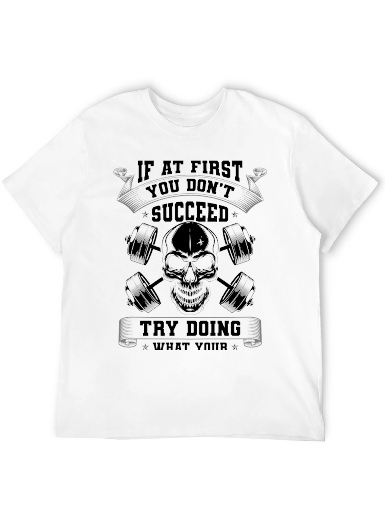 Succeed Skull Graphic T-Shirt
