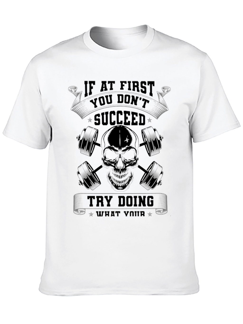 Succeed Skull Graphic T-Shirt
