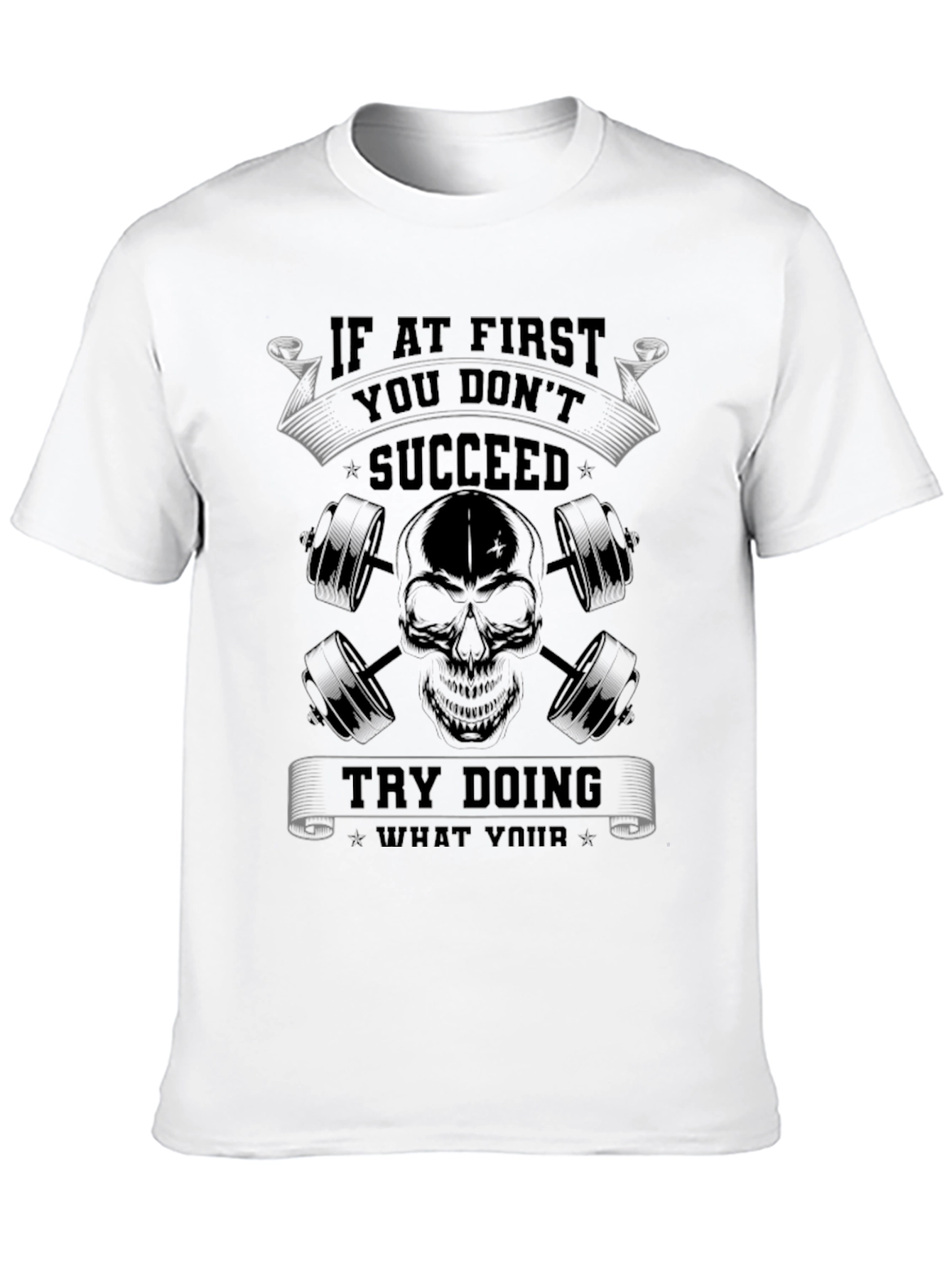 Succeed Skull Graphic T-Shirt