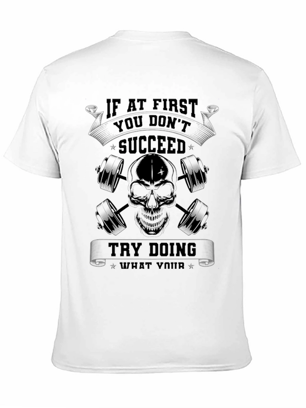 Succeed Skull Graphic T-Shirt