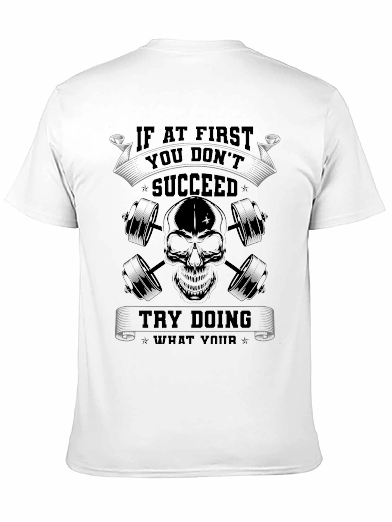 Succeed Skull Graphic T-Shirt