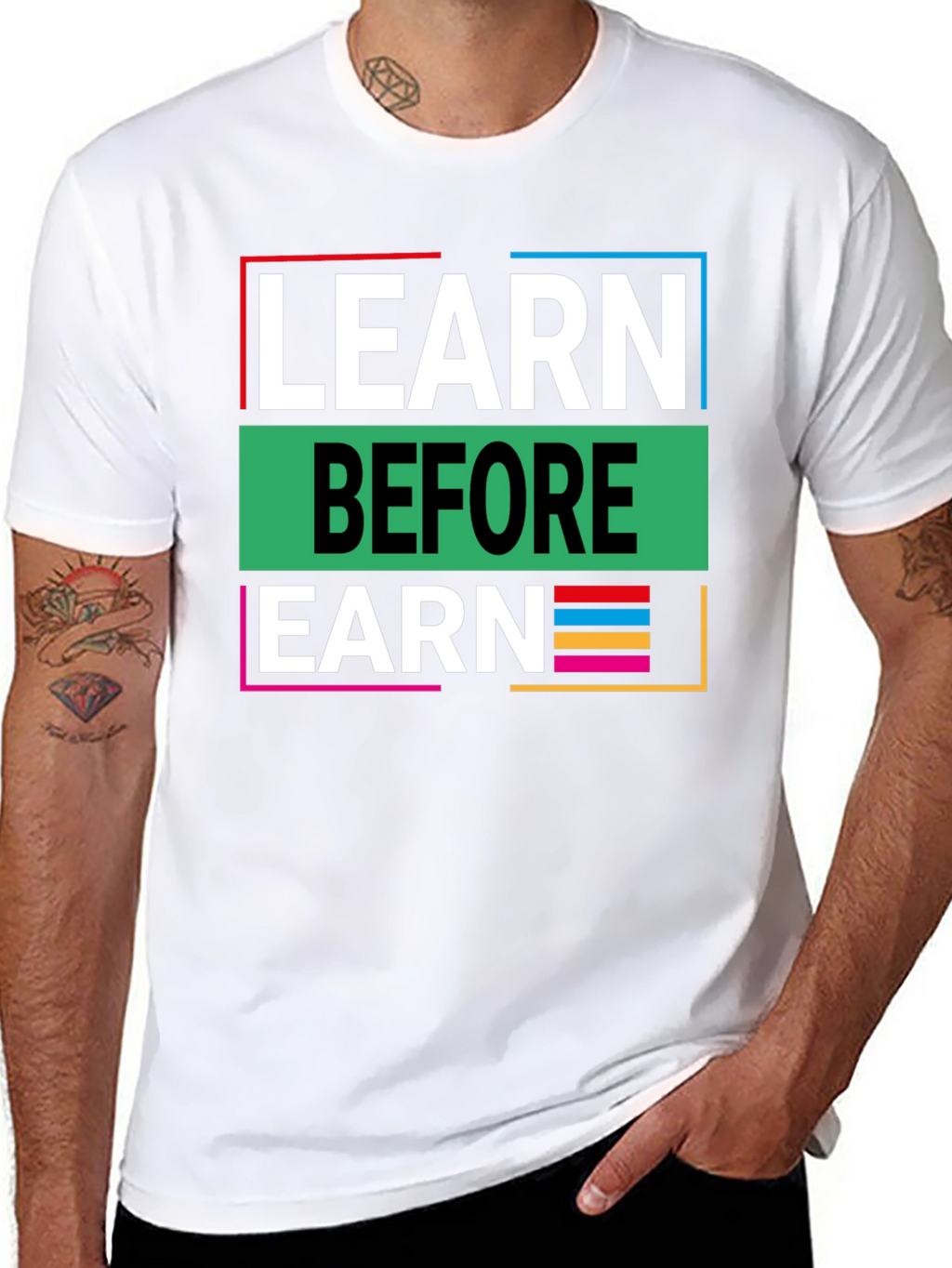 Learn Before Earn Graphic Tee