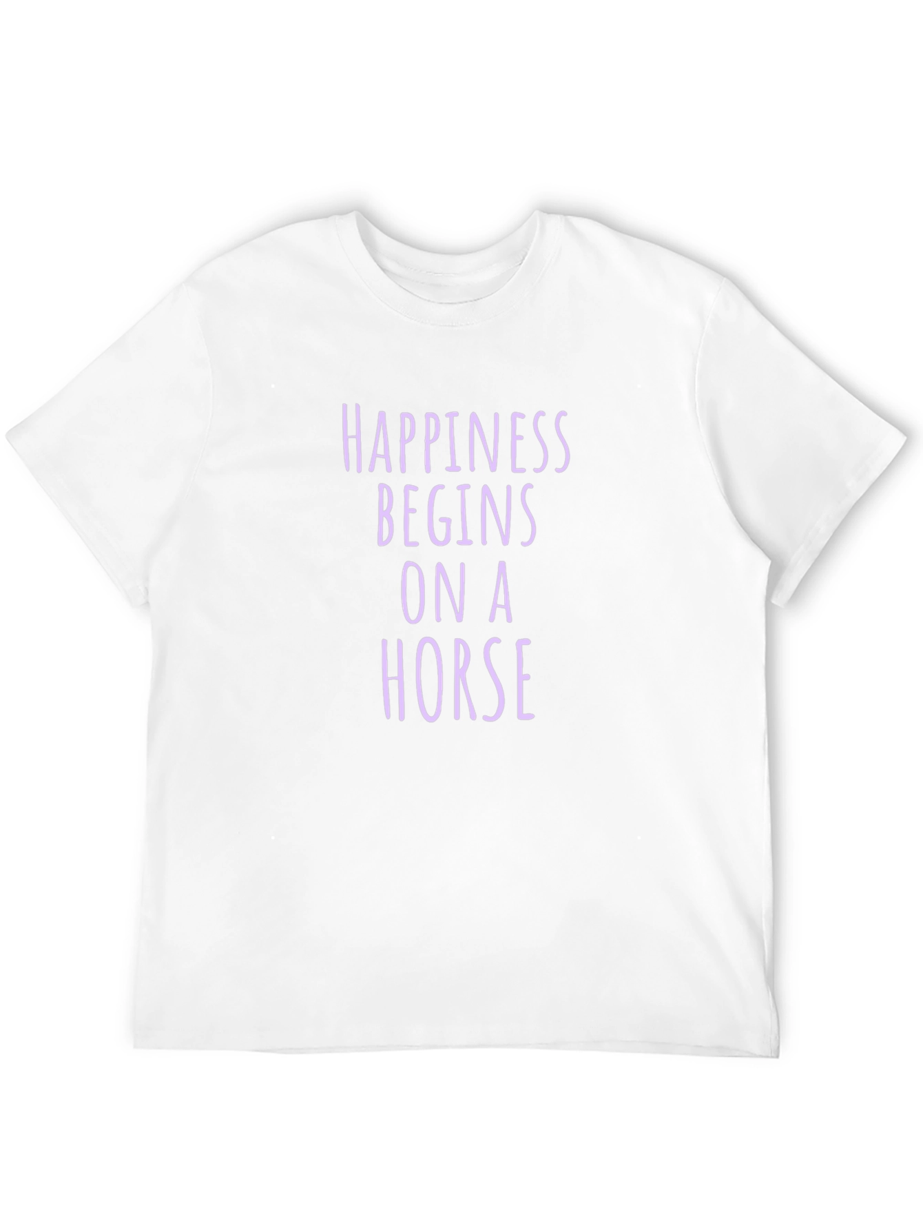 Happiness Begins on a Horse Graphic Tee