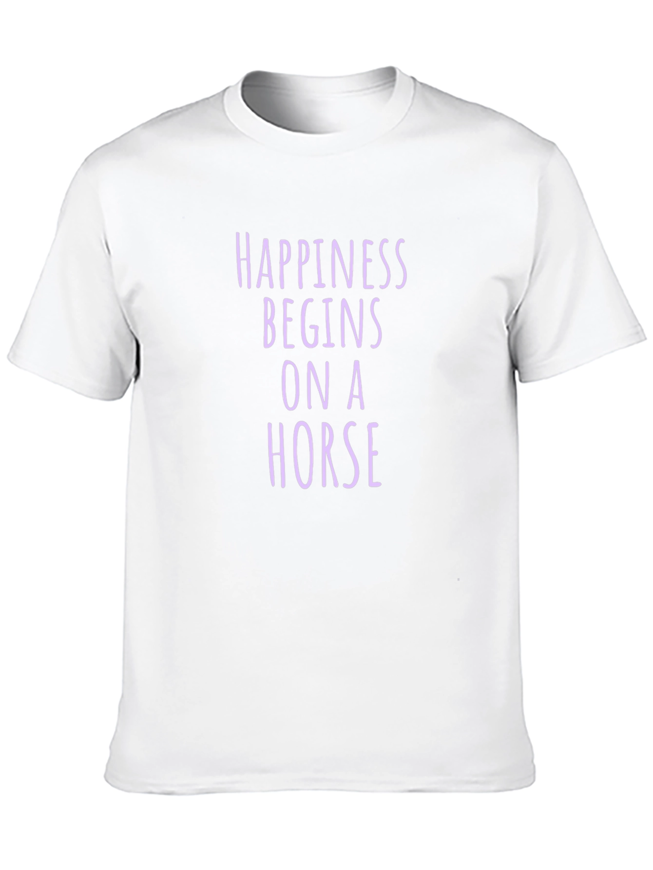 Happiness Begins on a Horse Graphic Tee