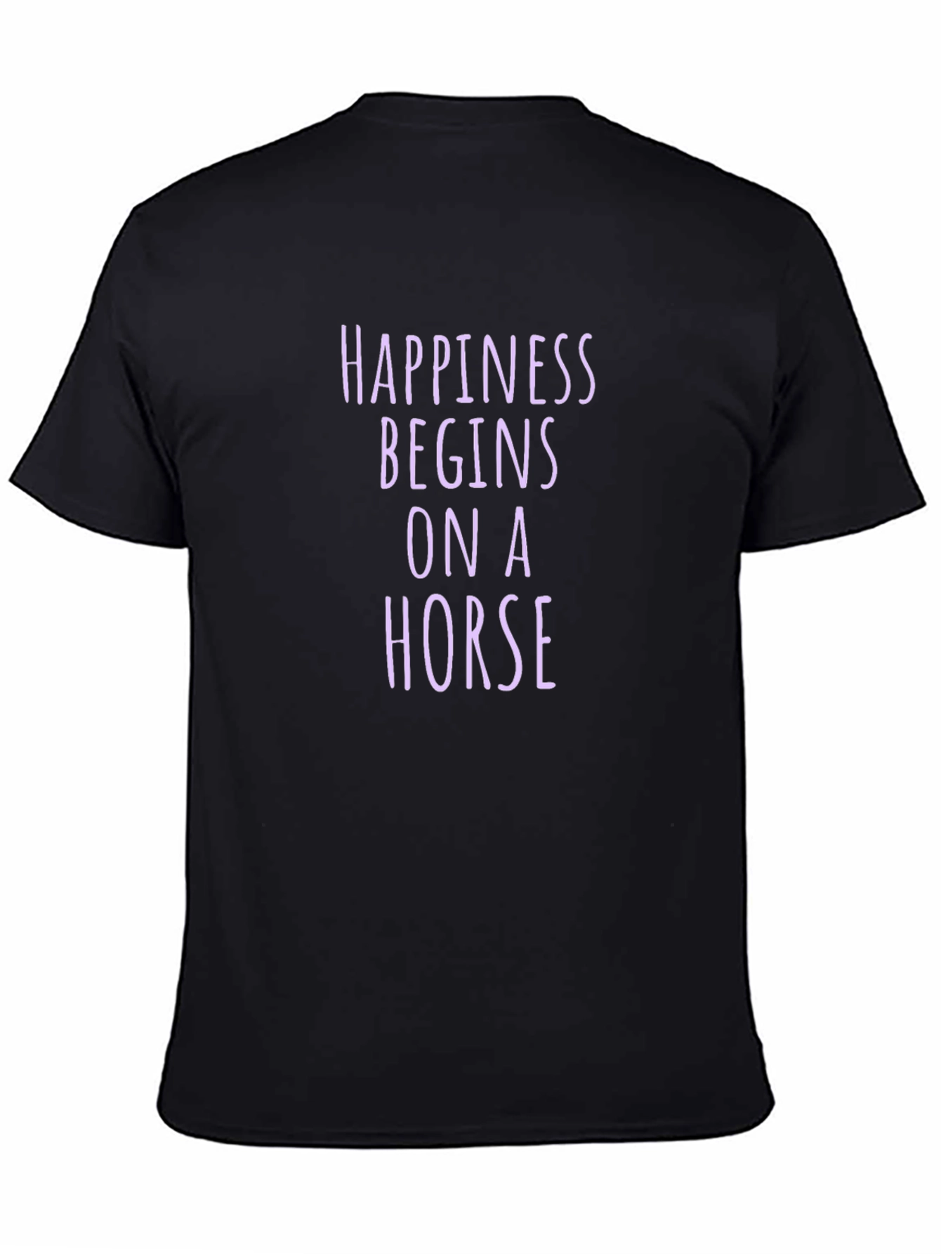 Happiness Begins on a Horse Graphic Tee