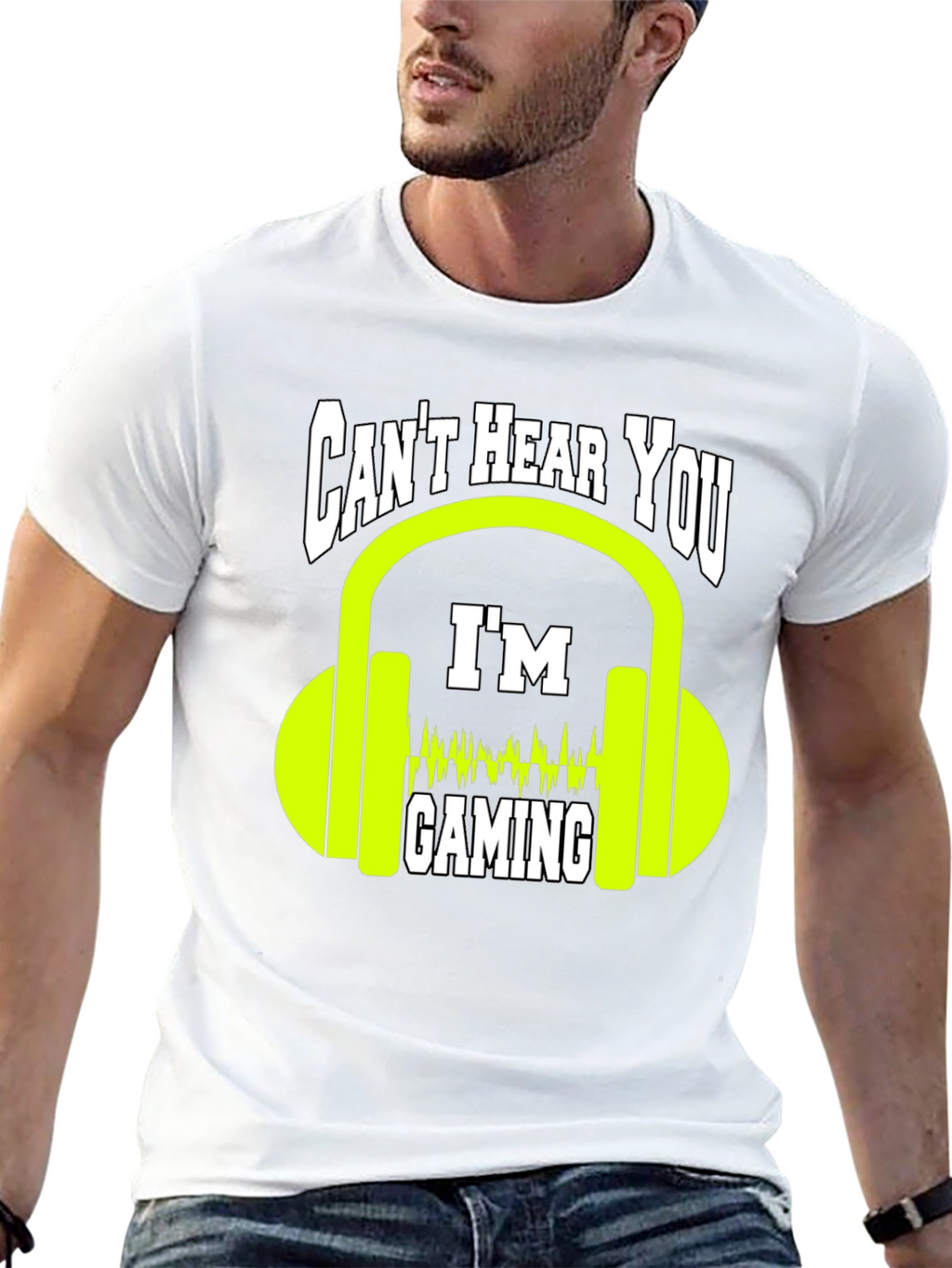 Cant Hear You Gaming T-Shirt - Gamer Graphic Tee