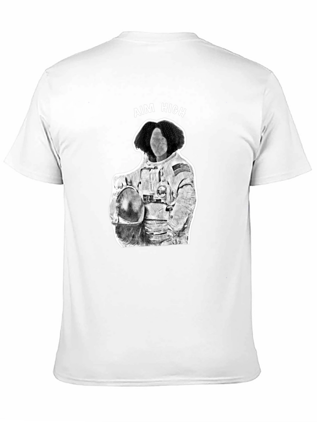 Aim High Astronaut Graphic Tee - Black