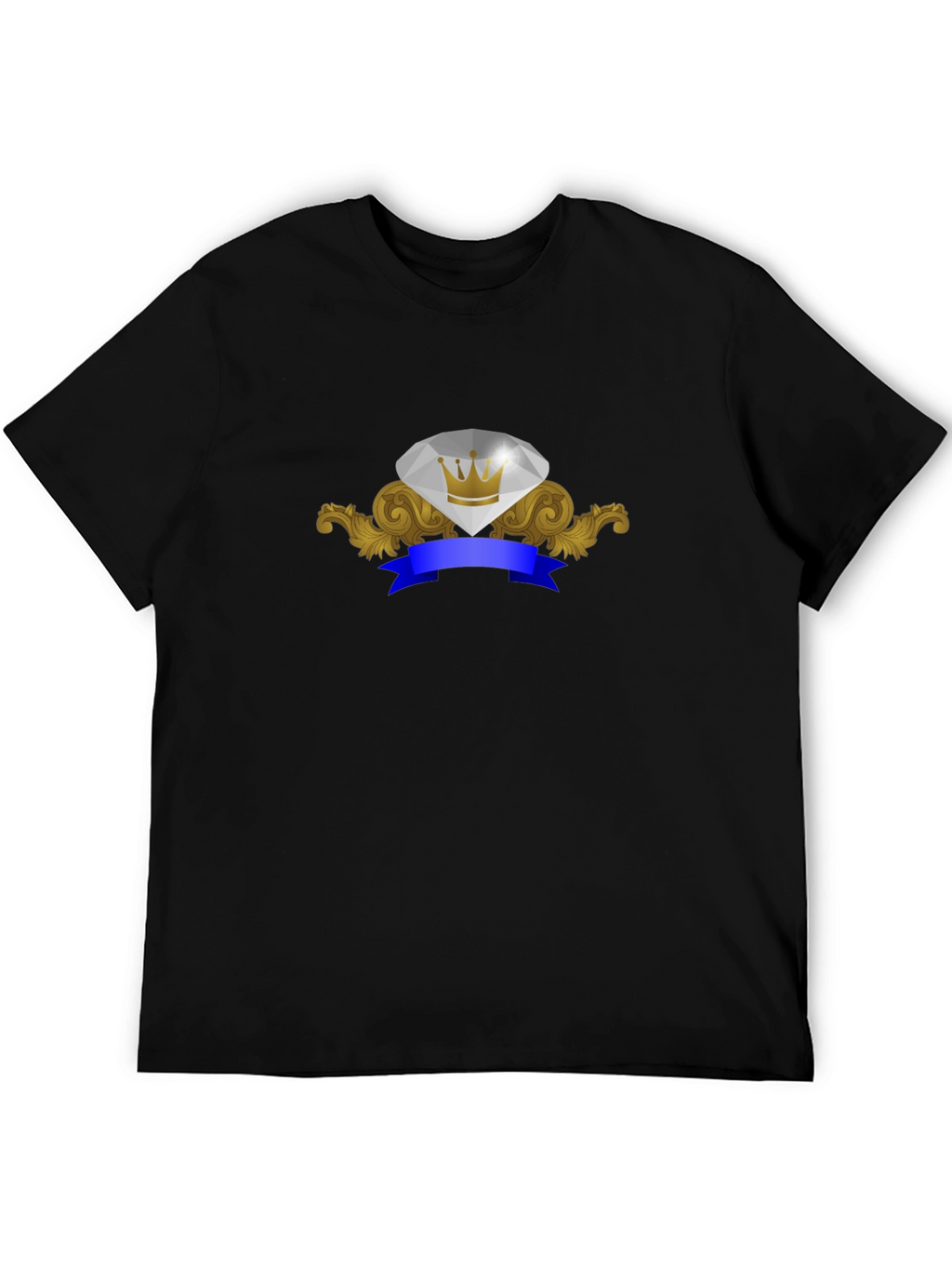 Diamond Crown Emblem Graphic T-Shirt