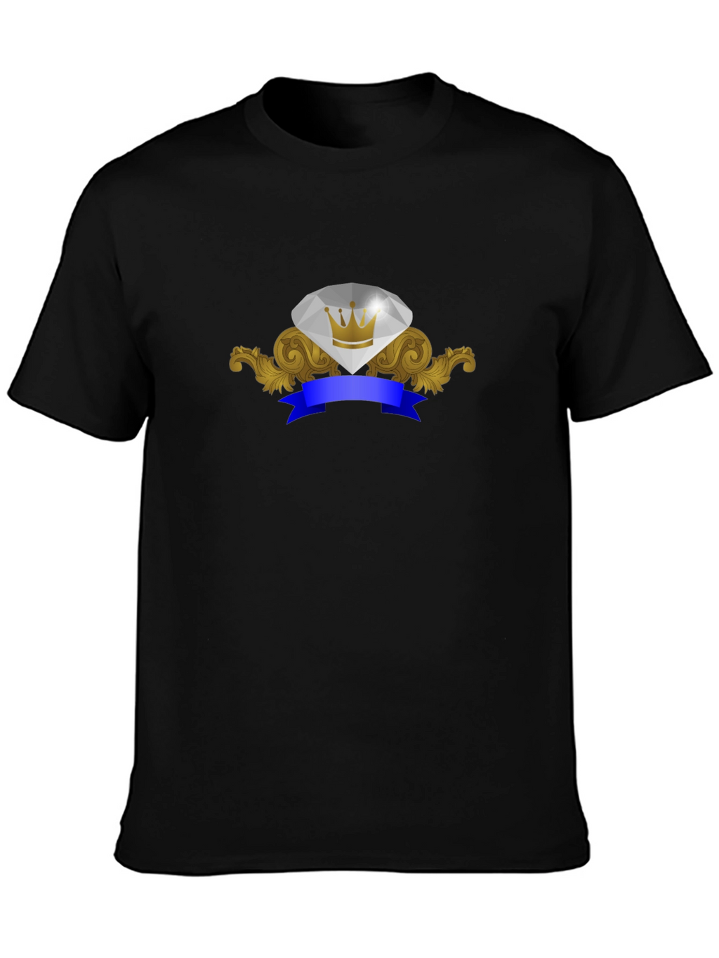 Diamond Crown Emblem Graphic T-Shirt