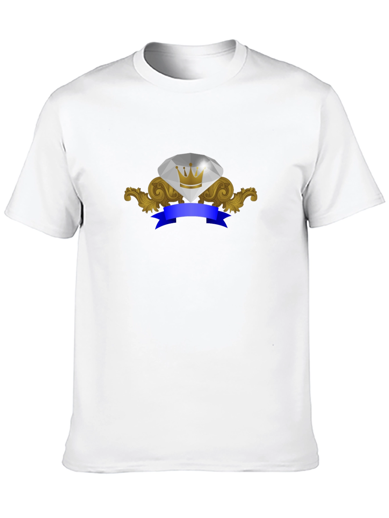 Diamond Crown Emblem Graphic T-Shirt