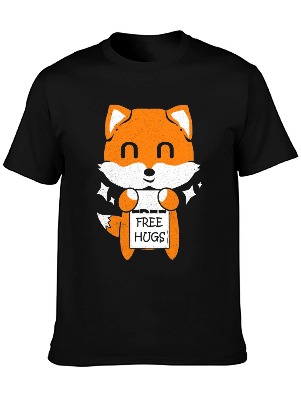 Cute Fox Free Hugs Graphic T-Shirt