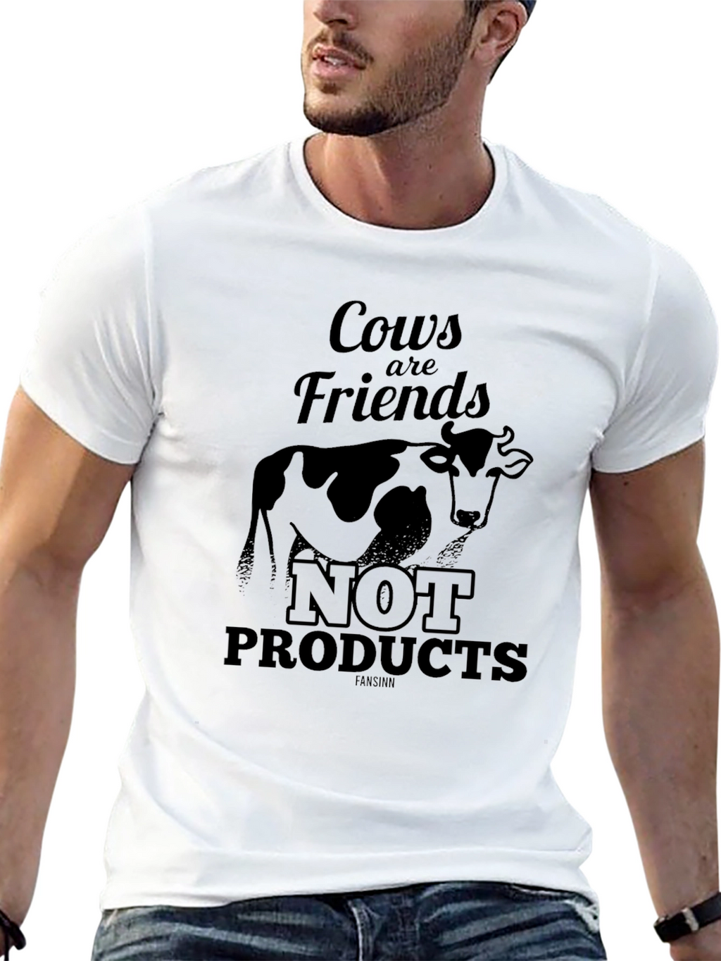 Cows Are Friends T-Shirt - Vegan Animal Rights
