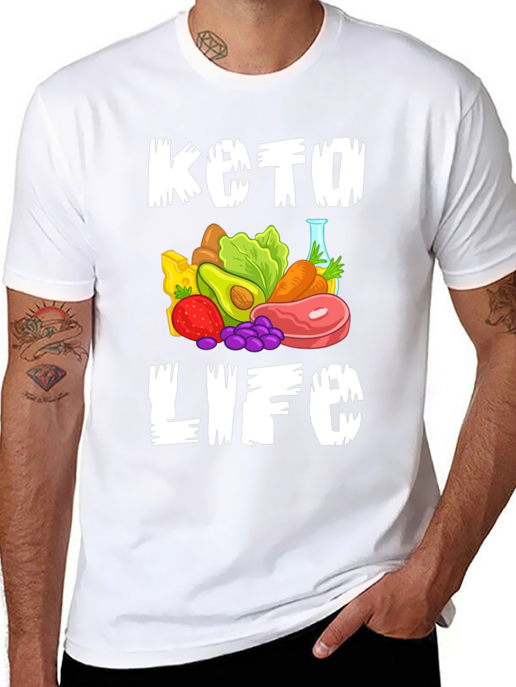 Keto Life Graphic Tee - Black T-Shirt