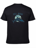 Tel Aviv Israel Shark Graphic T-Shirt